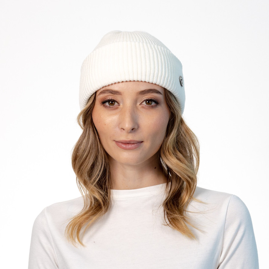 Шапка по голові жіноча віскоза біла СТИМ 570-450, фото 4