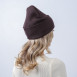 Шапка бини женская хлопок коричневая FREYA 573-130, фото 4