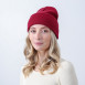 Шапка біні жіноча бавовна бордова FREYA 573-185, фото 3