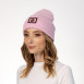Шапка бини женская хлопок розовая ЮСТИЯ 573-246, фото 3