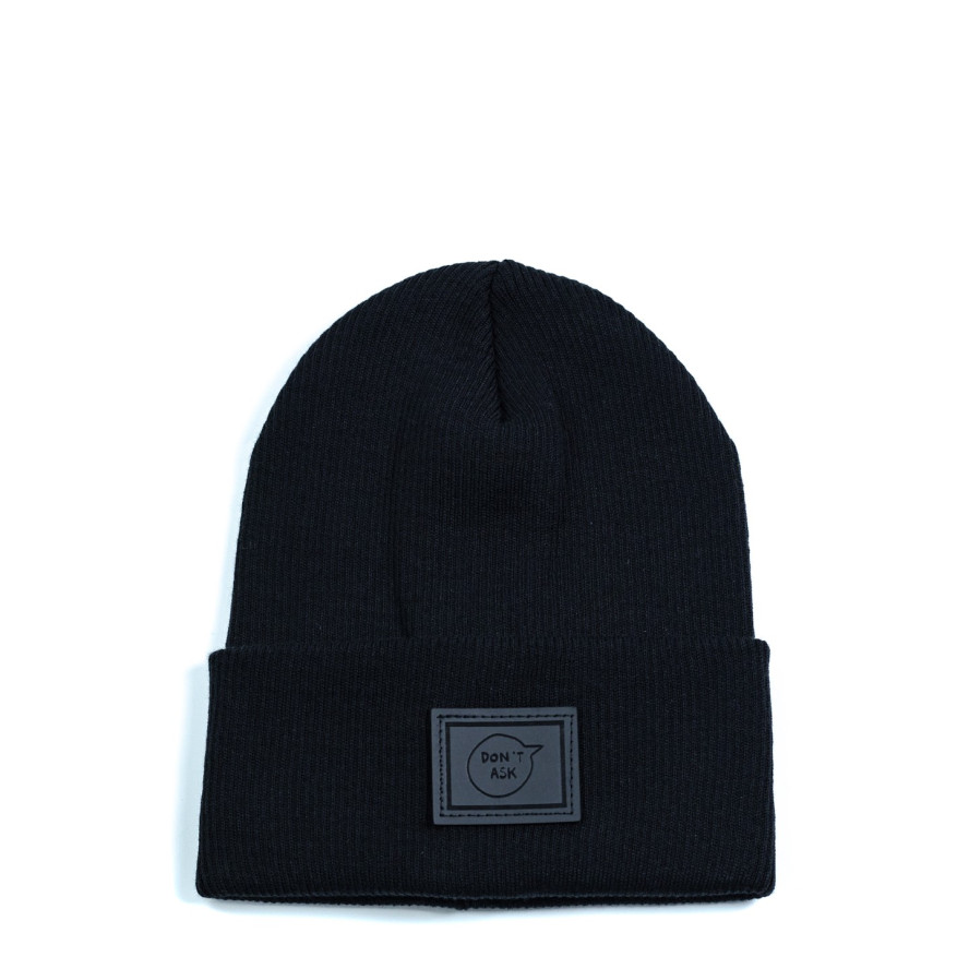 Шапка бини женская хлопок черная ЮСТИЯ 573-314, фото 1