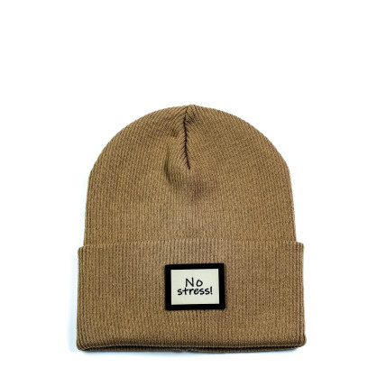 Шапка бини женская хлопок бежевая ДОННА 573-321