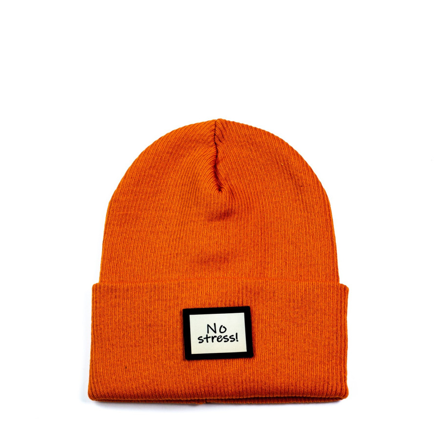 Шапка біні жіноча бавовна помаранчева ДОННА 573-345, фото 1