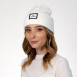 Шапка бини женская хлопок белая ДОННА 573-444, фото 3