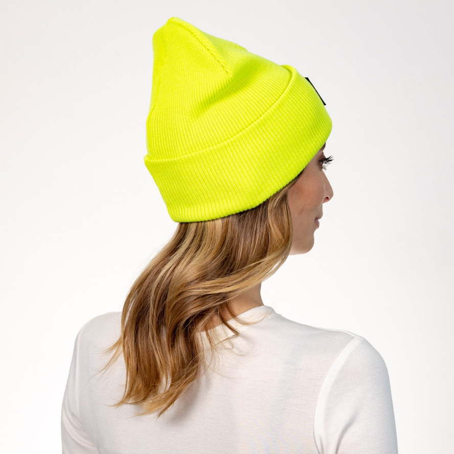 Шапка біні жіноча бавовна жовта ДОННА 573-451, фото 4