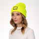 Шапка біні жіноча бавовна жовта ДОННА 573-451, фото 3