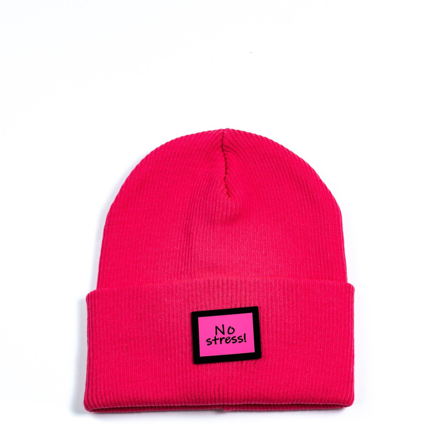 Шапка біні жіноча бавовна рожева ДОННА 573-451, фото 1