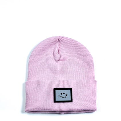 Шапка бини женская хлопок розовая ТЕОНА 573-536