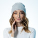 Шапка біні жіноча віскоза сіра RUTH 573-932, фото 4