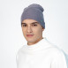 Шапка бини мужская вискоза серая NOELLA 573-956, фото 3