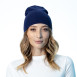 Шапка бини женская вискоза синяя NOELLA 573-963, фото 4
