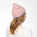 Шапка біні жіноча віскоза рожева LUMINA 574-007, фото 4