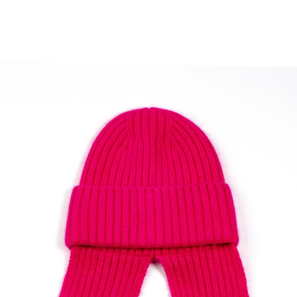 Шапка по голові з шарфом жіноча віскоза з ангорою рожева РІМА 574-243 Шапка по голові з шарфом жіноча віскоза з ангорою рожева РІМА 574-243