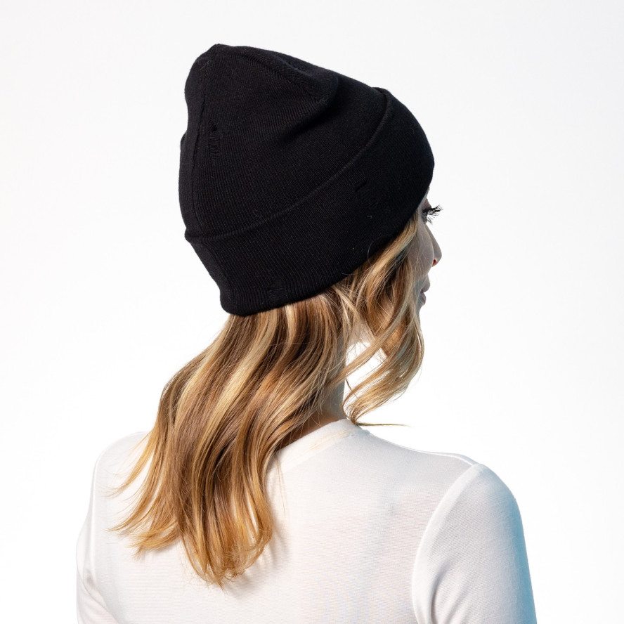 Шапка біні жіноча віскоза чорна ЛІВІЯ 575-431, фото 5