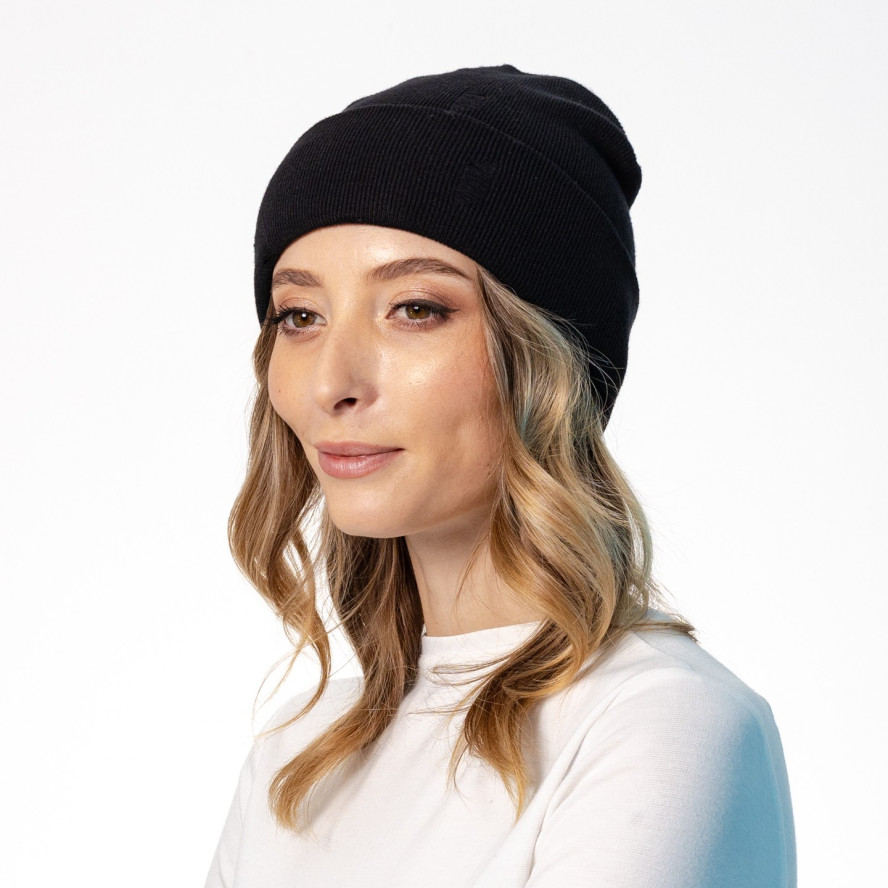 Шапка біні жіноча віскоза чорна ЛІВІЯ 575-431, фото 3