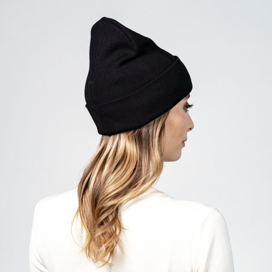 Шапка біні жіноча віскоза чорна РАМІН 575-448, фото 4