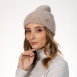Шапка бини женская ангора бежевая МУНА 575-608, фото 3