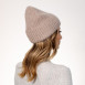 Шапка бини женская ангора бежевая МУНА 575-608, фото 4