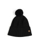 Шапка з помпоном жіноча вовна чорна ROLF 578-654, фото 1