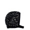 Шапка чепчик з паєтками жіноча ангора чорна ІВАННА 580-817