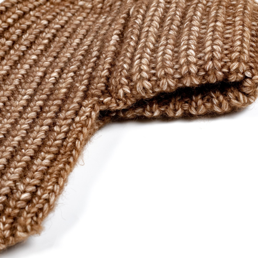 Шапка вушанка жіноча вовна коричнева АГЛАЯ 581-104, фото 3