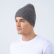 Шапка бини мужская шерсть серая BENOIT 581-524, фото 3