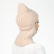 Шапка-балаклава жіноча ангора бежева НІКА 581-531, фото 5
