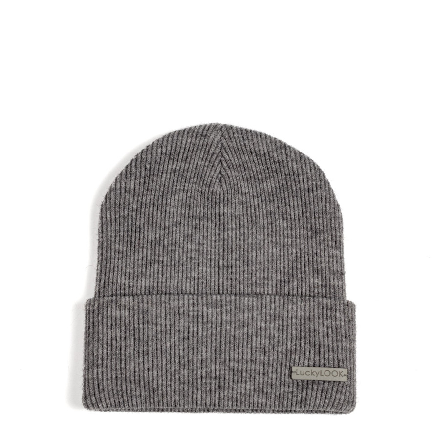 Шапка біні жіноча акрил сіра АЛІСІЯ 581-548, фото 1