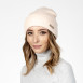 Шапка біні жіноча акрил бежева АЛІСІЯ 581-555, фото 3