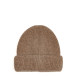 Шапка біні жіноча віскоза з ангорою коричнева МАРІЯ 582-392, фото 1