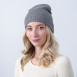 Шапка біні жіноча віскоза з вовною сіра ЕЛІЗАР 584-334, фото 3