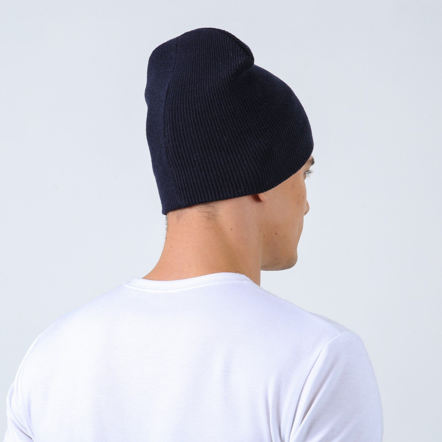 Шапка біні чоловіча віскоза синя ЕЛІЗАР 584-341, фото 4