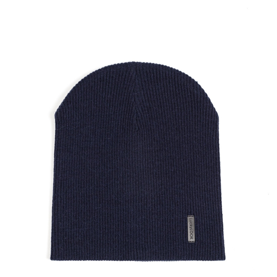 Шапка біні чоловіча віскоза синя ЕЛІЗАР 584-341, фото 1