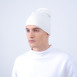 Шапка бини мужская вискоза молочная ЭЛИЗАР 584-372, фото 3