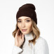 Шапка біні жіноча віскоза з вовною коричнева ЕЛІЗАР 584-396, фото 3