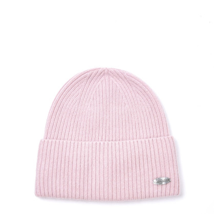 Шапка біні жіноча вовна рожева MAELYS 586-093