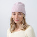 Шапка біні жіноча вовна рожева MAELYS 586-093, фото 3