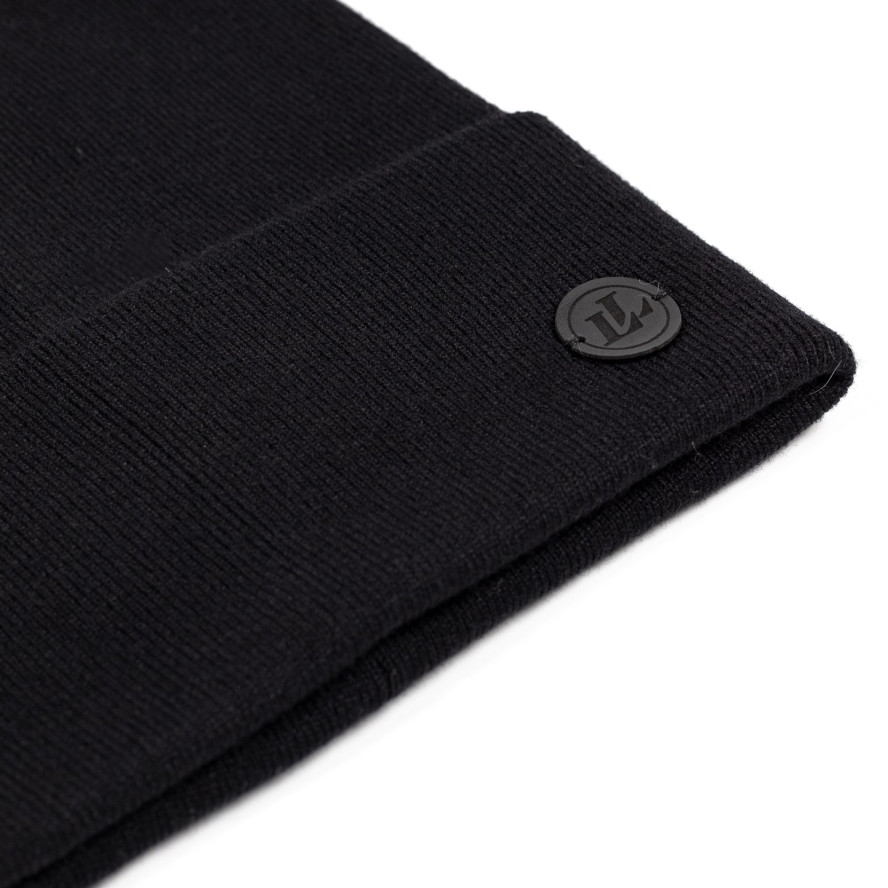 Шапка біні жіноча віскоза чорна RILEY 591-745, фото 2