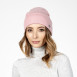 Шапка біні жіноча віскоза рожева RILEY 591-776, фото 3