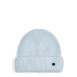 Шапка біні жіноча віскоза з ангорою блакитна МАРІЯ 591-936, фото 1