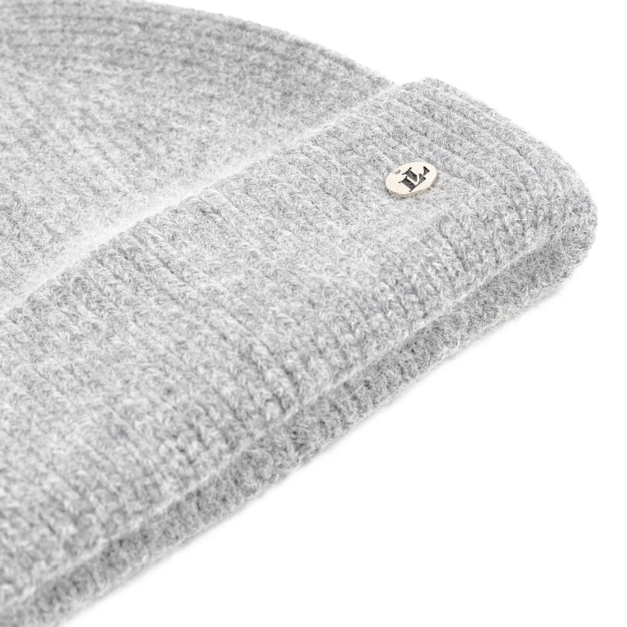 Шапка біні жіноча віскоза з ангорою сіра МАРІЯ 591-967, фото 2