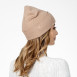 Шапка біні жіноча віскоза бежева ЛІВІЯ 592-827, фото 4