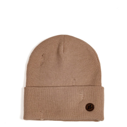 Шапка біні жіноча віскоза бежева ЛІВІЯ 592-827