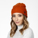 Шапка біні жіноча віскоза помаранчева ЛІВІЯ 592-834, фото 3