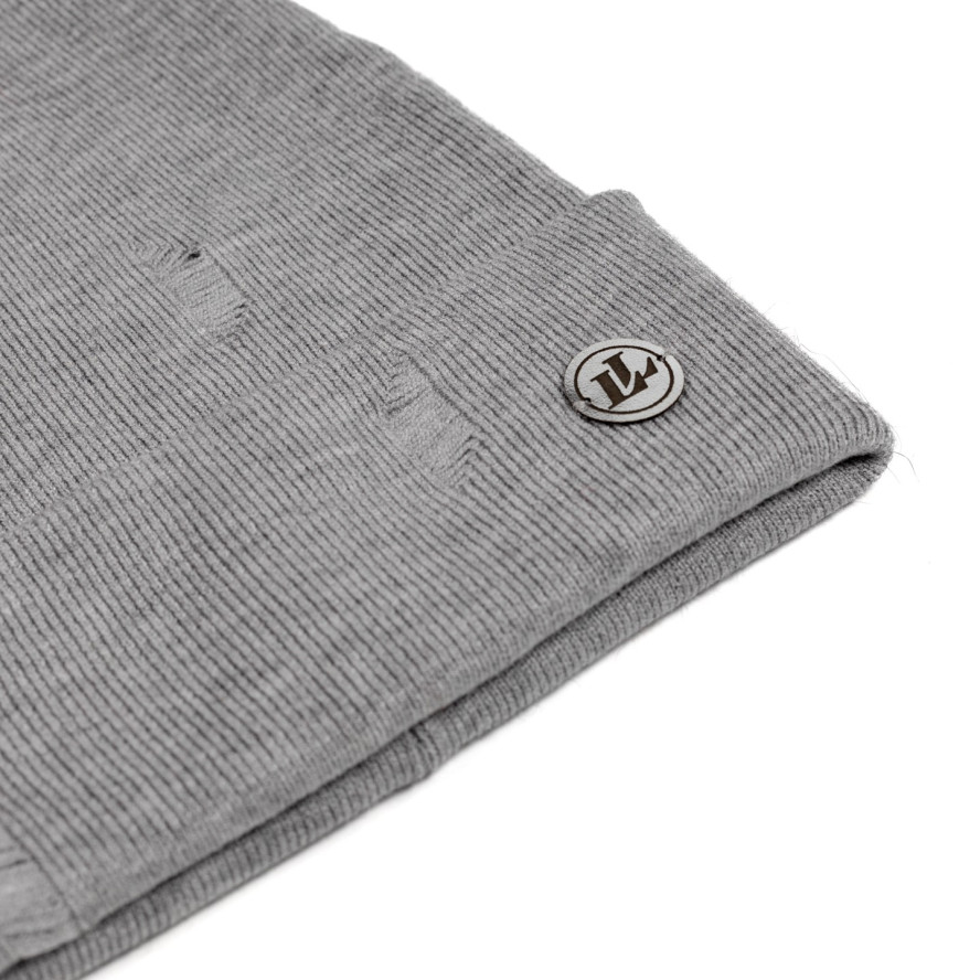 Шапка біні жіноча віскоза сіра ЛІВІЯ 592-841, фото 2