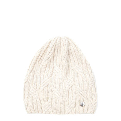 Шапка біні жіноча вовна бежева AMALA 593-305