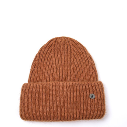 Шапка біні жіноча віскоза з ангорою коричнева AIMY 259-256 Шапка біні жіноча віскоза з ангорою коричнева AIMY 259-256