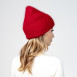 Шапка біні жіноча ангора червона МУНА 594-012, фото 4