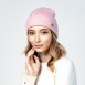 Шапка бини женская вискоза розовая РАМИН 597-327, фото 3