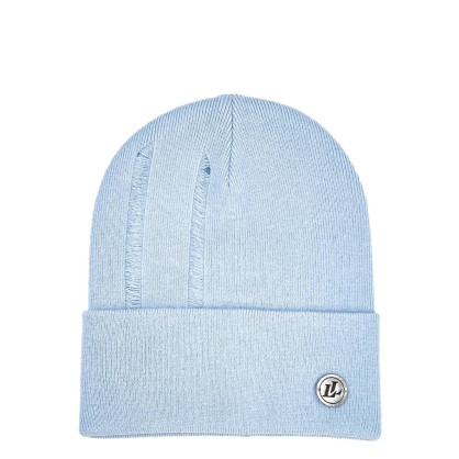 Шапка біні жіноча віскоза блакитна РАМІН 597-334 Шапка біні жіноча віскоза блакитна РАМІН 597-334